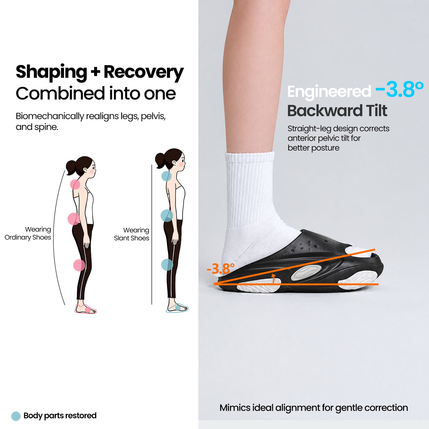 Slant Stretch Sandals